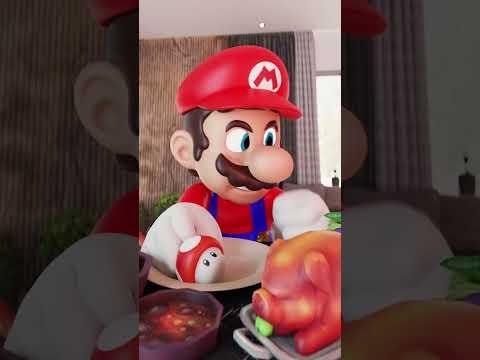 MARIO vs STEVE MUKBANG CHALLENGE