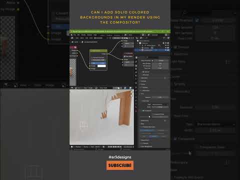 Blender Tip Render Solid Background | AR3Designs Daily Blender 3D Tips