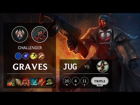 Graves Jungle vs Nidalee - EUW Challenger Patch 10.7