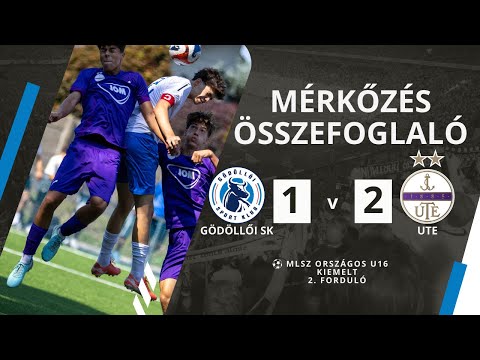 Gödöllői SK - UTE | 1-2 | (0-0) | MLSZ Országos U16 Kiemelt | 2. forduló