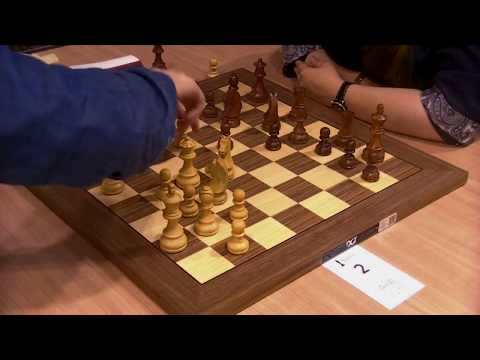IM Christiansen Johan-Sebastian  -  Antonova Nadezhda,  Hedgehog, Blitz chess
