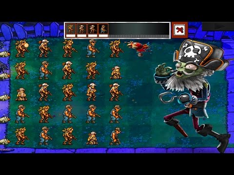 Plants vs Zombies Mod Metal Slug Soldiers - MOD METAL SLUG SOLDIERS vs ZOMBIES FIGHT!