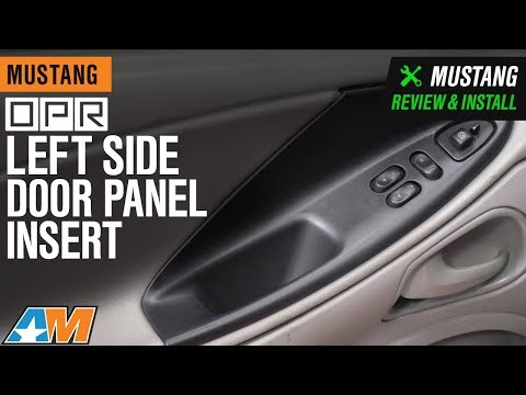 1994-2004 Mustang Coupe OPR Charcoal Door Left Side Panel Insert Review & Install
