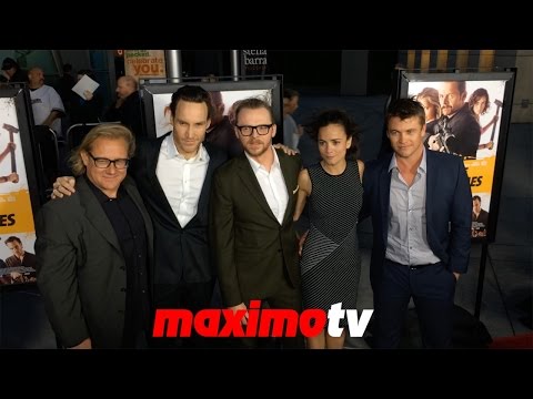 Alice Braga, Luke Hemsworth, Simon Pegg "Kill Me Three Times" LA Premiere