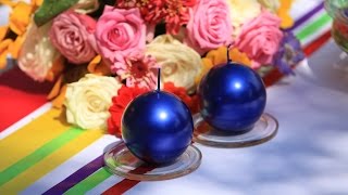 Weselne dekoracje restauracji: kolor granatowy - NiebieskiStolik.pl