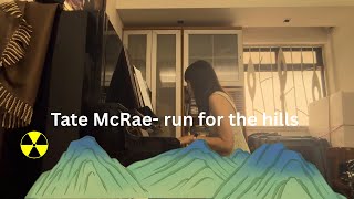 Tate McRae - run for the hills piano cover (stripped) 🎹