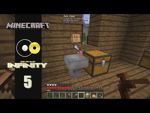 Lets Play Minecraft: Infinity (FTB Modpack) Ep 5: All This For Chopping Wood