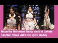 Malavika Mohanan Ramp Walk At Lakme Fashion Week 2019 For Jyoti Reddy