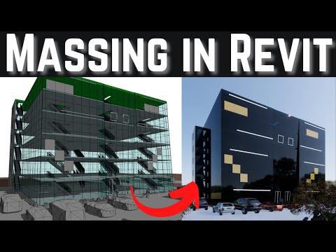 Massing Tutorial in Revit Architecture | Complete Massing with Commercial Building Design