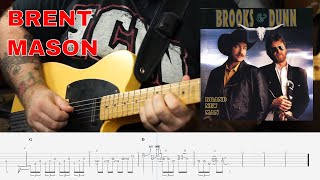 Brent Mason Solo - Brooks &amp; Dunn - My Next Broken Heart (Animated TAB)