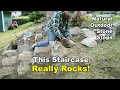 Backyard Makeovers Building Natural Stone Stairs They Really Rock
