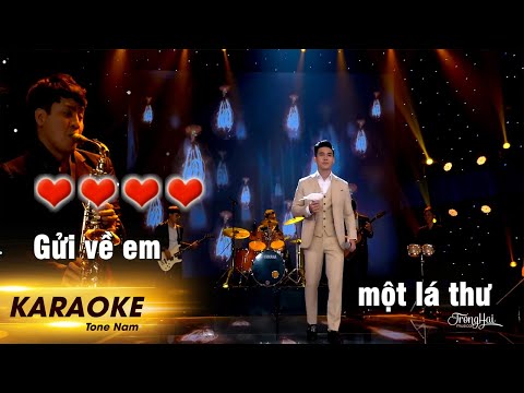 [KARAOKE] GỬI VỀ EM - Trọng Hải (Beat Chuẩn - Tone Nam) Gửi về em một lá thư anh viết bên đèn khuya