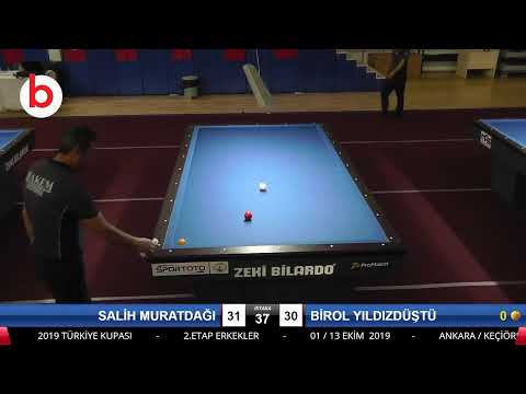 SALİH MURATDAĞI & BİROL YILDIZDÜŞTÜ Bilardo Maçı - 2019 TÜRKİYE KUPASI 2.ETAP ERKEKLER-2.ÖN ELEME