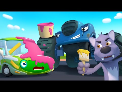 Monster Police Car Chases Trouble Maker | Monster Truck | Kids Cartoon | BabyBus - Cars World