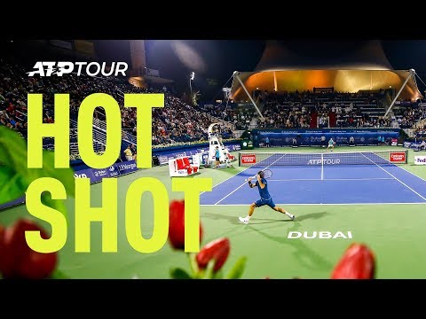 Hot Shot: Federer Hits Silky Drop Shot At Dubai 2019