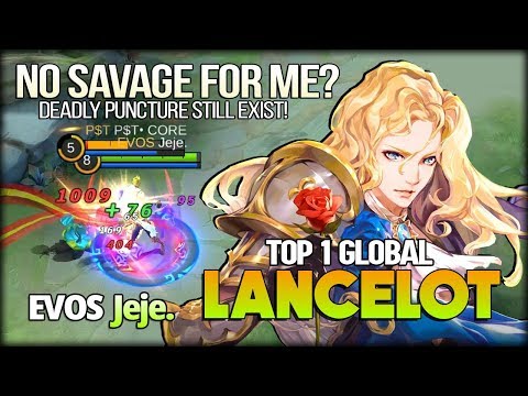 Why Not Savage? Instant HP Burst! EVOS Jeje. Top 1 Global Lancelot - Mobile Legends