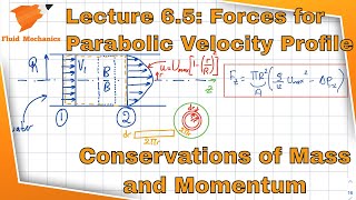 Fluid Mechanics 6.5 - Solved Example Problem 3 - Conservation of Momentum and Mass