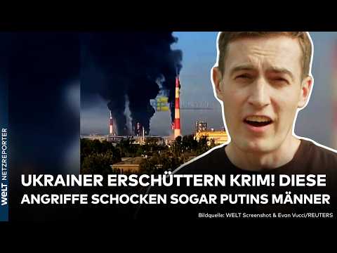 UKRAINE-KRIEG: Bombenhagel erschüttert Krim! Diese Angriffe schocken sogar Putins Propaganda-Männer