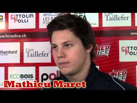 HC Red Ice-EHC Visp 5-0 - Interview de Mathieu Maret