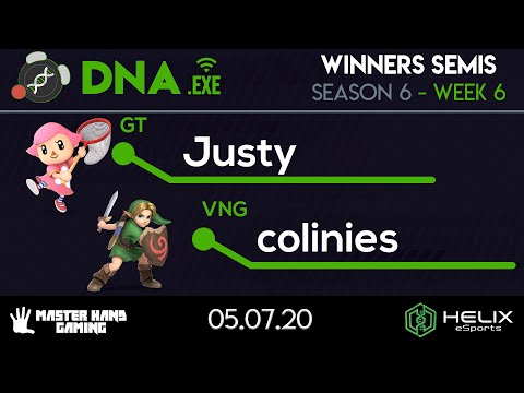 DNA.EXE S6:W6 - GT | Justy (Villager, Bayonetta, DK) Vs. VNG | colinies (Young Link) - W Semifinals