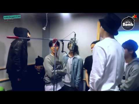 [SUB ESPAÑOL][BANGTAN BOMB] 150518 Recording I NEED U chorus in BTS choir