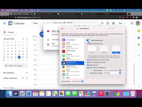Mac Google calendar sound alerts / notifications settings - how to get audible notification - fix