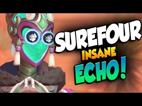 SUREFOUR PLAYS AS ECHO IN COMPETITIVE! [ OVERWATCH SEASON 21 TOP 500 ]