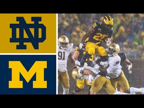 #8 Notre Dame vs. #19 Michigan | 2019 College Football Highlights