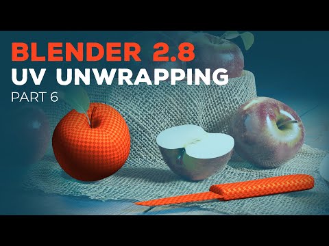 Blender 2.8初級教程--第6部分：UV解包。 (Blender 2.8 Beginner Tutorial - Part 6: UV Unwrapping)