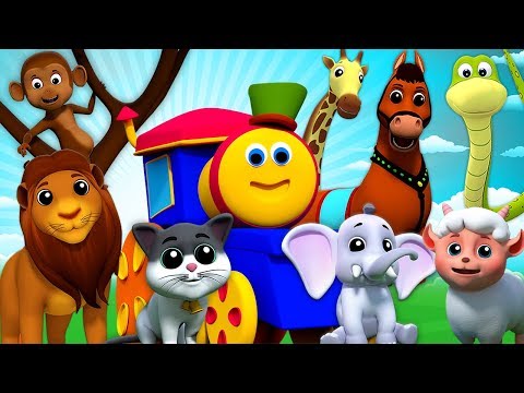 Bob le train | animale son chanson | chansons de bébé |  Animal Sound Song | Bob The Train Française