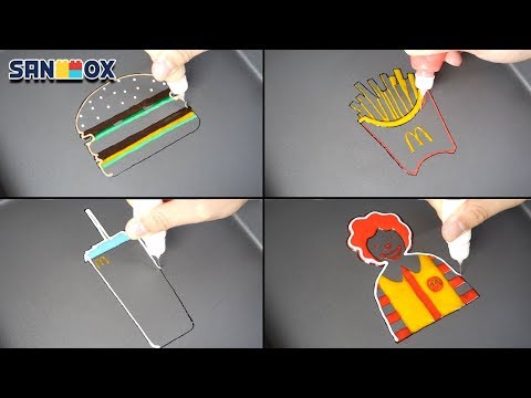 Mcdonald Pancake art - Burger, French Fries, Coca Cola, Ronald