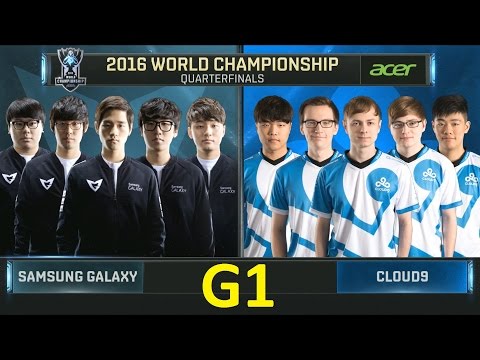 SSG vs C9 Game 1 Highlights - 2016 Worlds Knockout Stage Quarterfinals