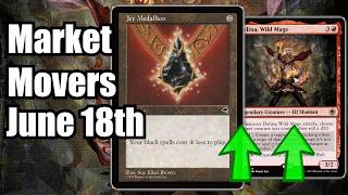 MTG Market Movers - June 18th - Cards Trending Up! Jet Medallion & Delina, Wild Mage!