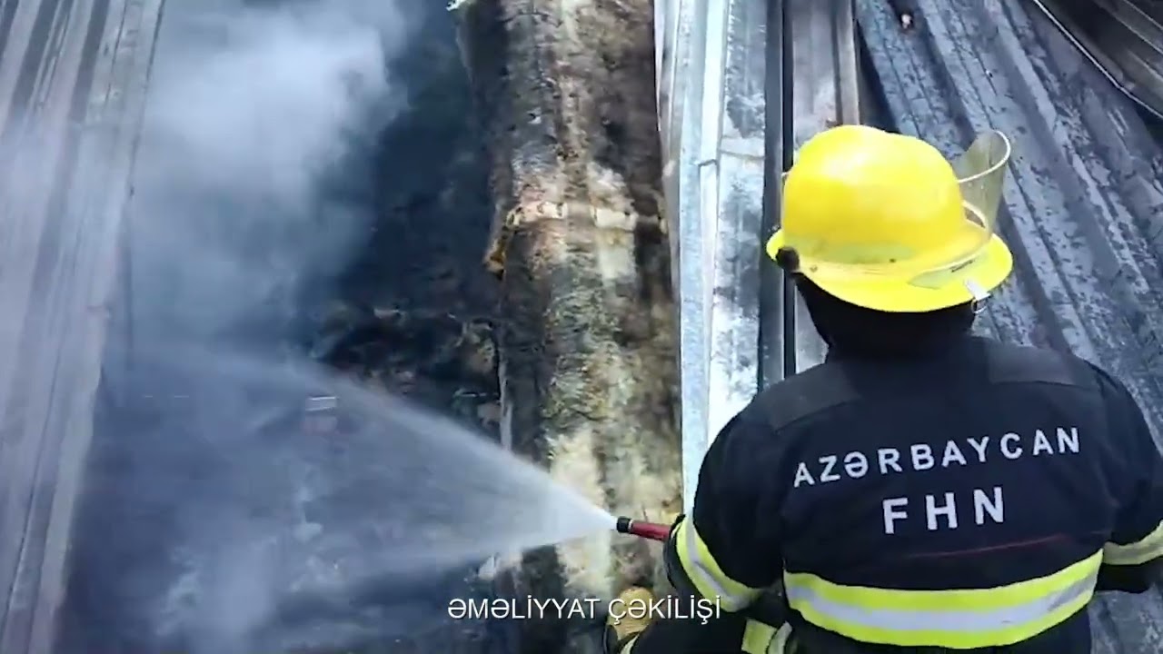 Tovuzda restoranda yanğın olub VİDEO