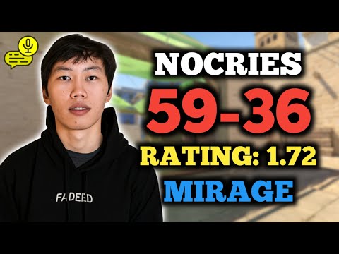 NOCRIES (59-36) RT: 1.72 | NA FACEIT (MIRAGE) +VOICE | CS2 POV