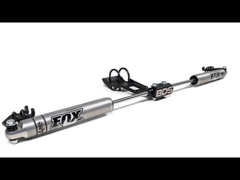 BDS Fox 2.0 Dual Steering Stabilizer for 2018-Current Jeep Wrangler JL Install