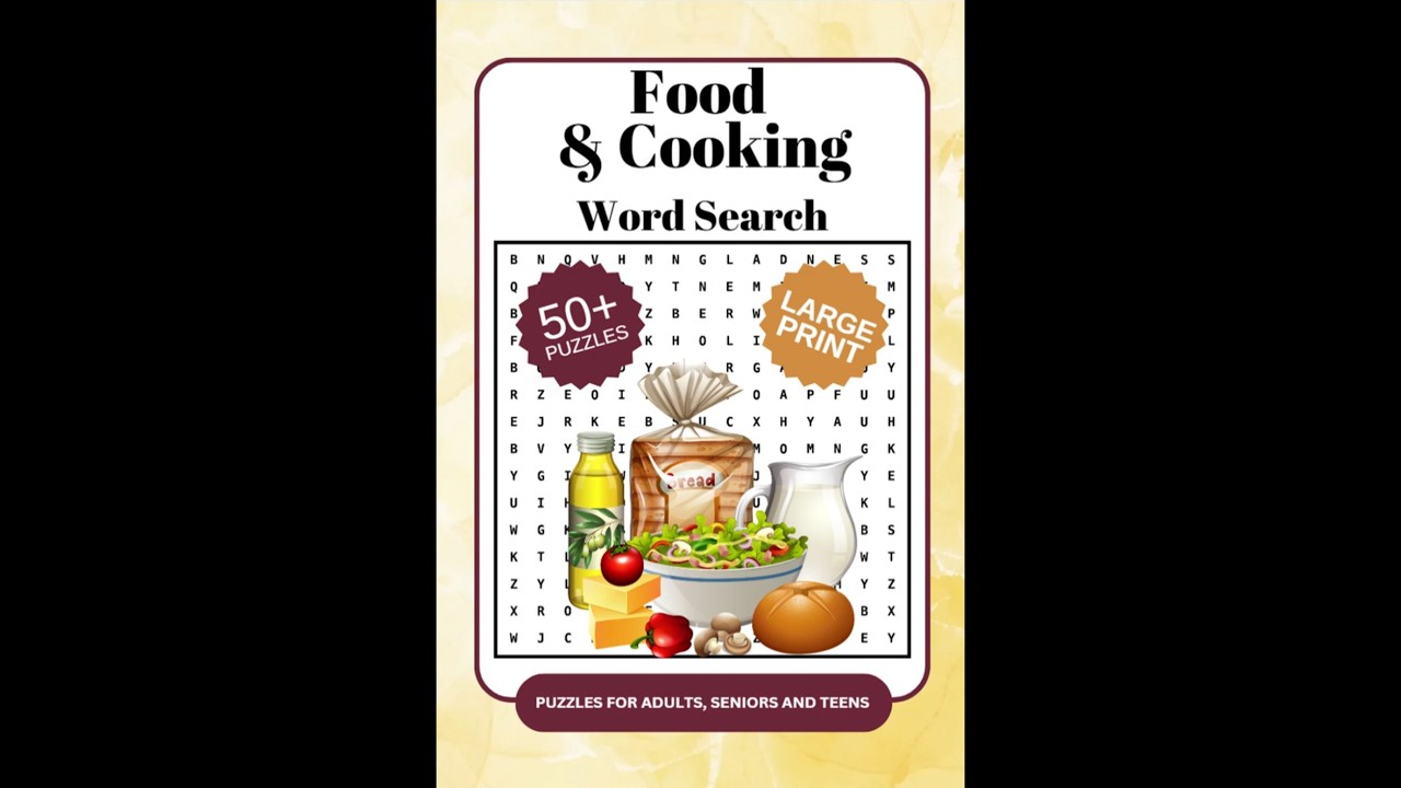 Food & Cooking Word Search Puzzle Book