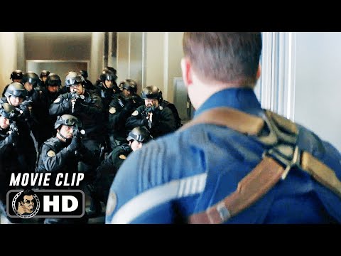 Elevator Fight Scene | CAPTAIN AMERICA: THE WINTER SOLDIER (2014) Movie CLIP HD