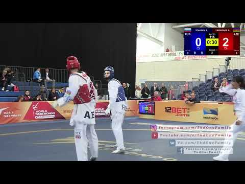 TCAKOEV SARMAT (RUS) vs TAGHIZADE AYKHAN (AZE) 2018 Manchester WT GP