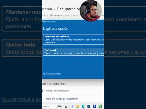 Restablecer #pc a estado de fabrica Sin Perder Archivos #windows #laptop #configuración #windows11