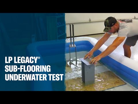 LP Legacy® Premium Sub-Flooring vs. Commodity OSB: 3 Weeks Under Water