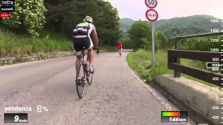 preview picture of video 'GoPro. Colma di Sormano da Asso in bici da corsa con telemetria.'