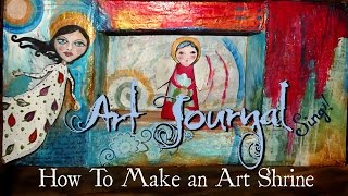 preview picture of video 'Part 2 - Make An Art Shrine: Paper Mache Angels'