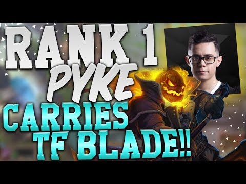 WHEN THE #1 RANK PYKE NA CARRIES TF BLADE HECARIM! SEASON 9 - League of Legends