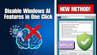 Disable Windows AI Features in One Click with Winslop!