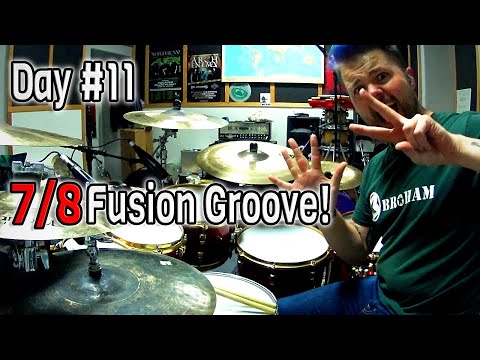 One Groove A Day For 30 Days | Day #11 - 7/8 Drum Groove!