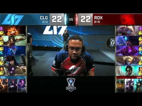Highlights LOL - 2016 WORLDS GROUP STAGR - Day 4 - CLG vs ROX