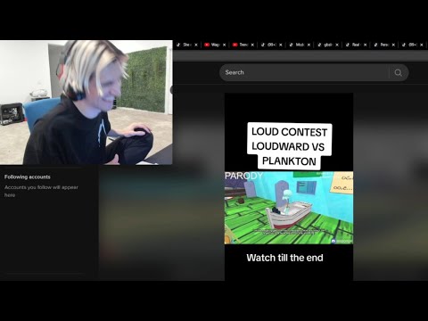 xQc dies laughing at AI Squidward and Plankton loud contest