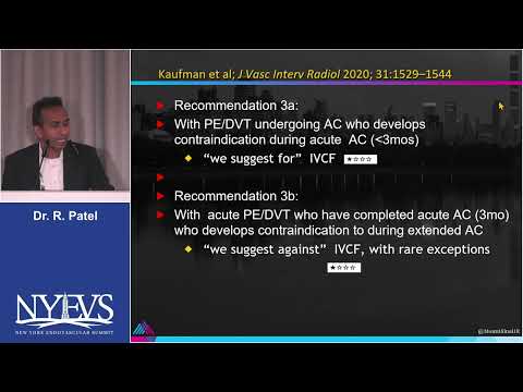 Who should get IVC filters guideline based assessment Rajesh Patel Session IV Inferior vena cava fil