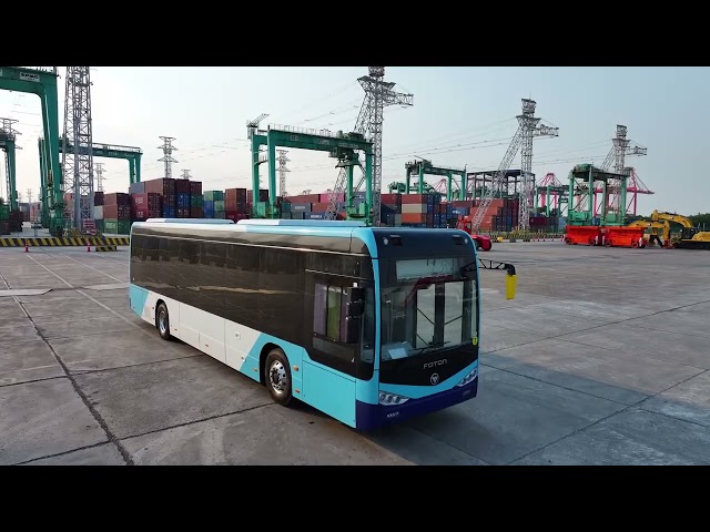 video of Foton Auv Bj6129 Electric Bus Citywalk CATL for Ethiopia